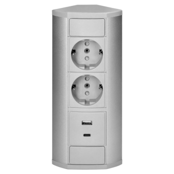 GNIAZDO MEBLOWE 2xUSB ORNO OR-GM-9039(GS)/G